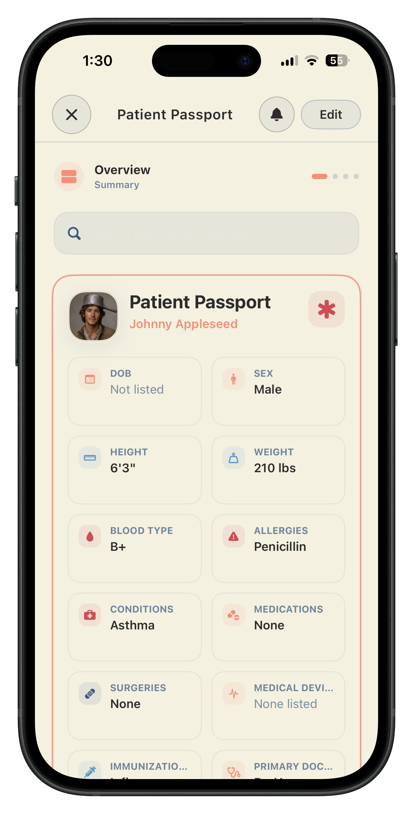 Vivral Patient Passport overview